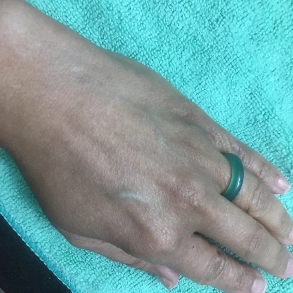 Green Onyx Ring 1 Band Unisex